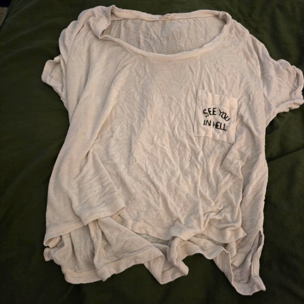 Brandy Melville See You In Hell Top
